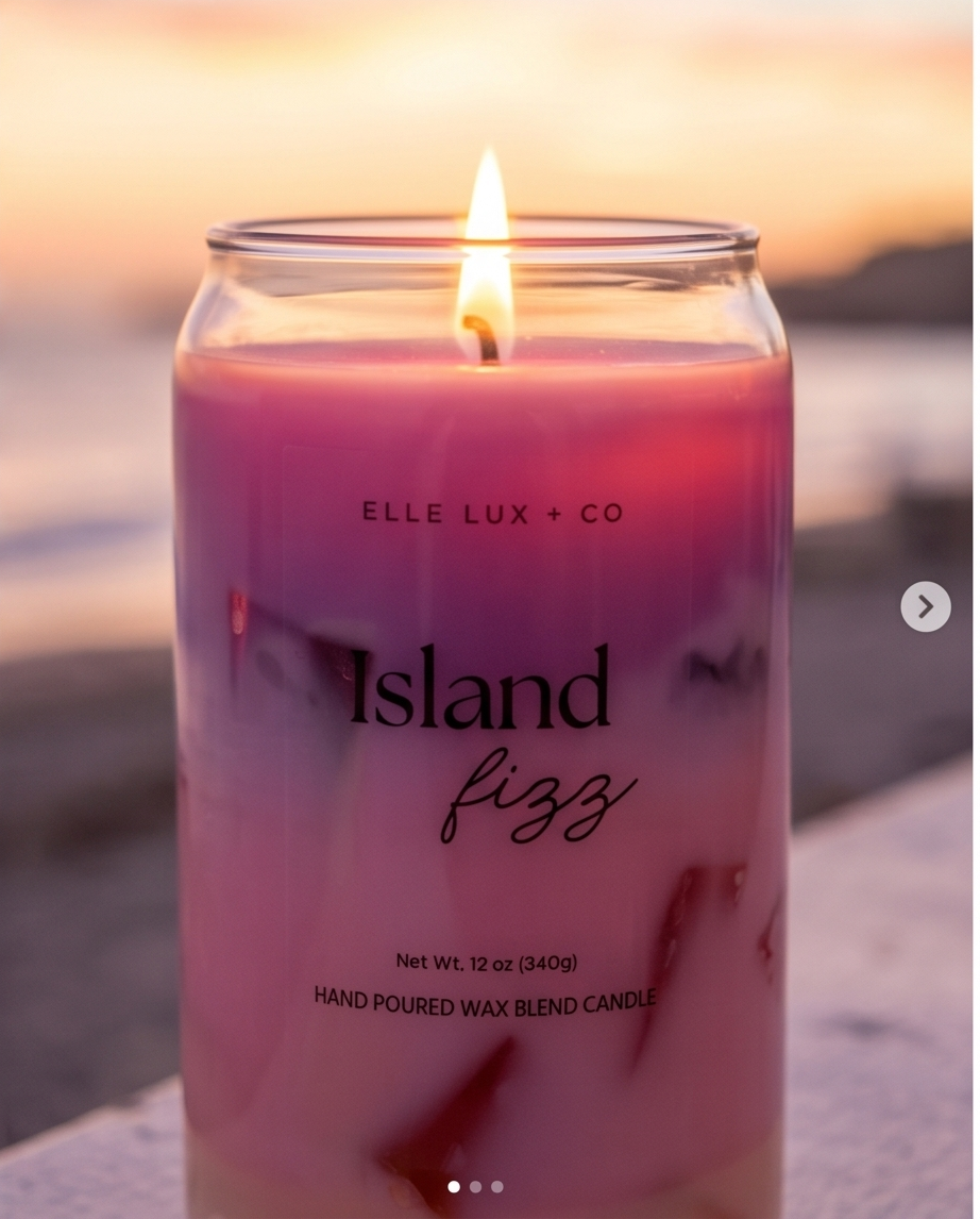 Island Fizz Candle – Tropical Citrus Refresher Scent