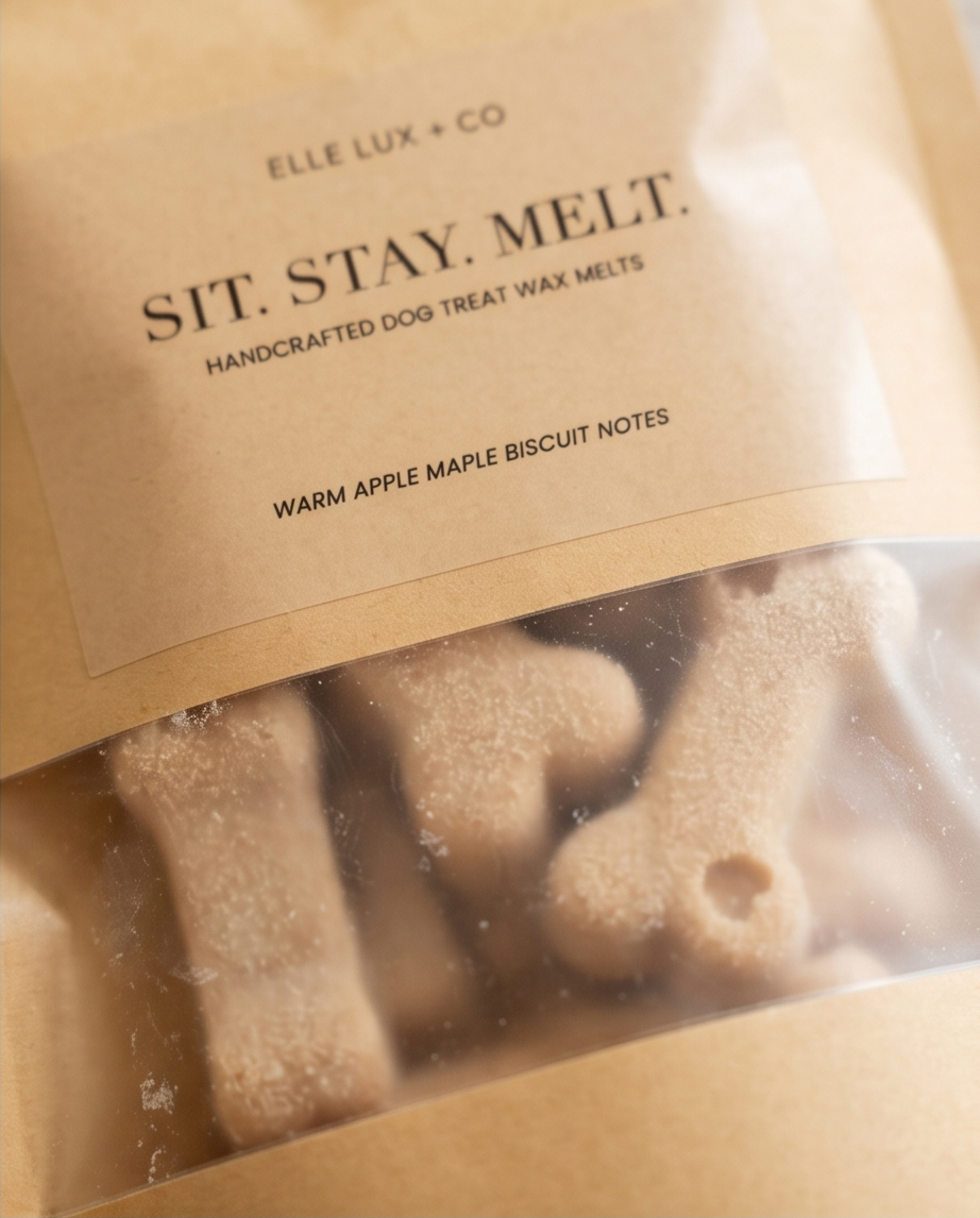 “Sit. Stay. Melt.” Dog Biscuit Wax Melts