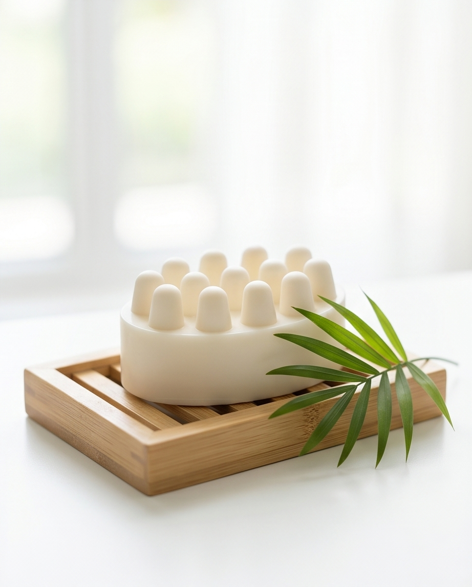 Island Coconut Soap | Loofah Exfoliating Massage Bar Soap