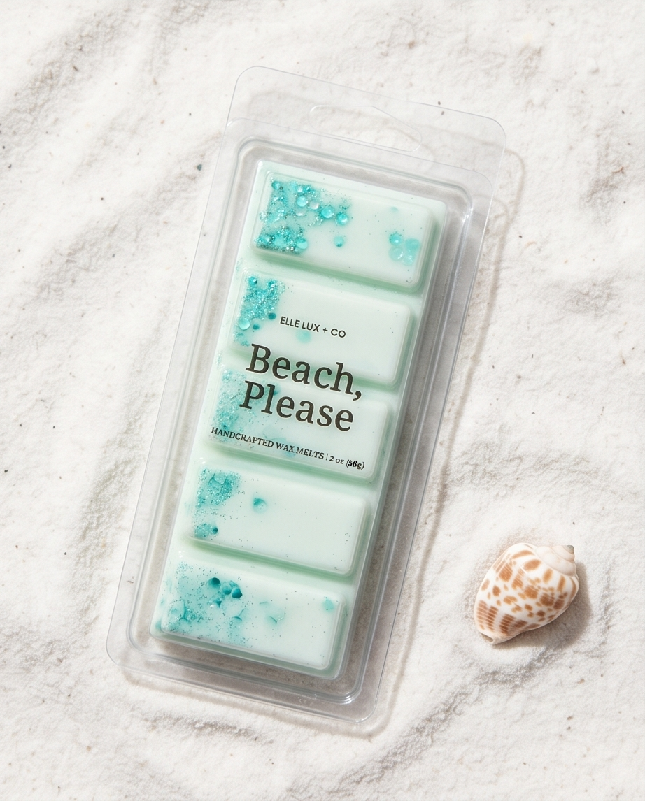 Beach, Please Wax Melt Bar – Salty Ocean Coastal Scent