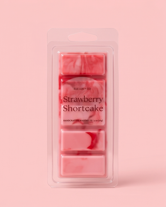 Strawberry Shortcake Wax Melt Bar – Sweet Bakery Dessert Scent