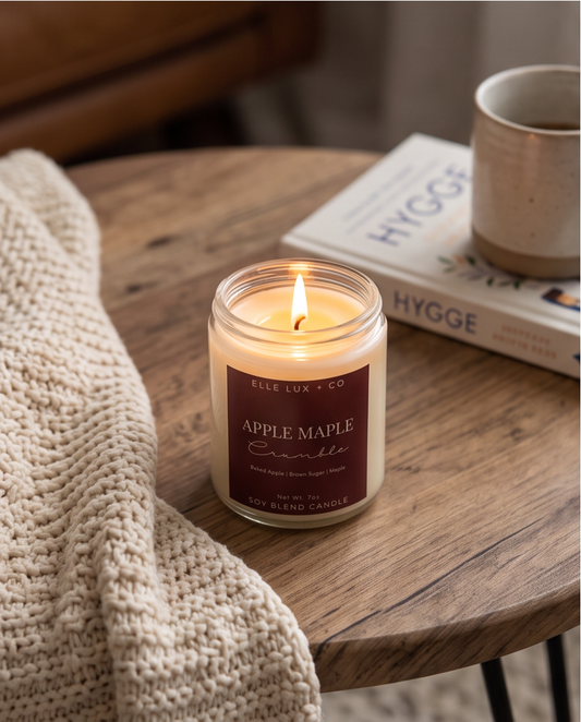 Apple Maple Crumble Candle | Baked Apple, Brown Sugar & Maple | 7 oz