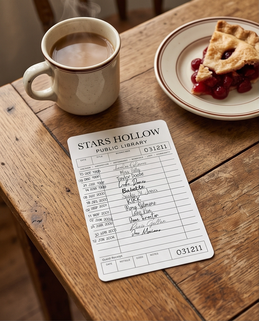 Gilmore Girls Inspired Bookmark | Stars Hollow Library Card Bookmark