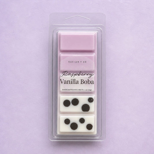 Raspberry Vanilla Boba Wax Melts | Milk Tea Wax Melts