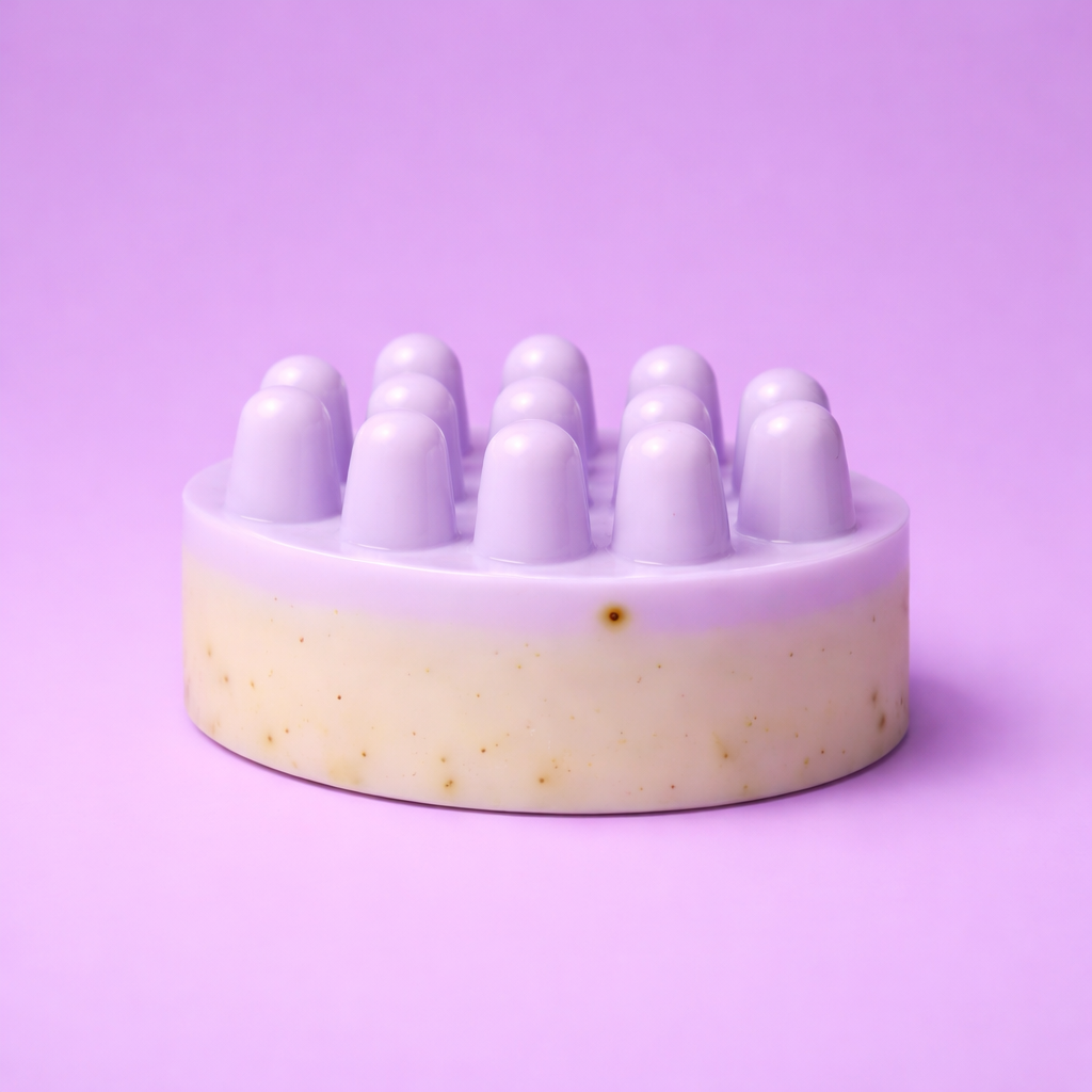 Lavender Latte Soap | Coffee Floral Massage Bar Soap