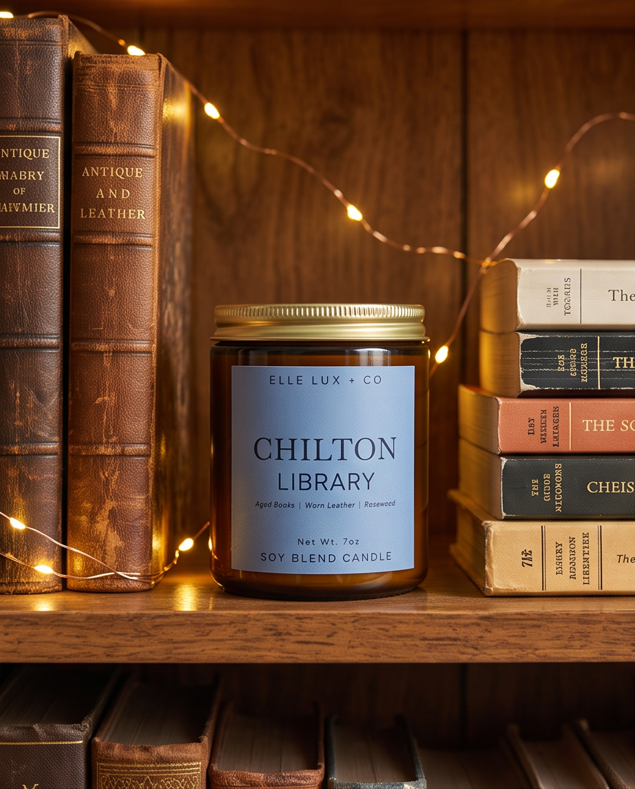 Chilton Library Candle | Gilmore Girls Inspired Bookish Candle | 7 oz