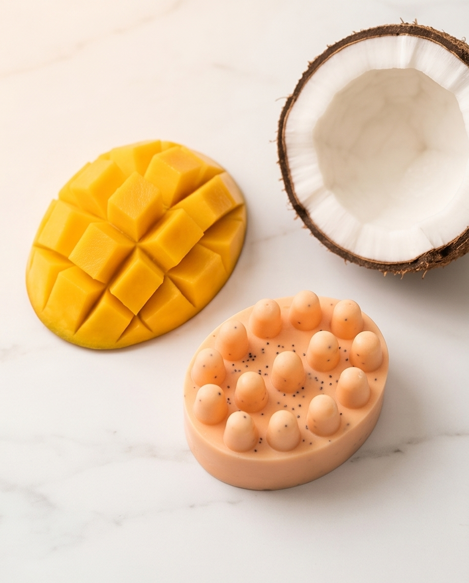 Coconut Mango Soap | Tropical Massage Bar Soap