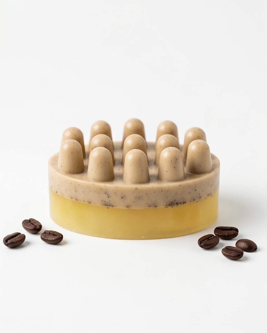Lemon Cold Brew Soap | Coffee Exfoliating Massage Bar Soap
