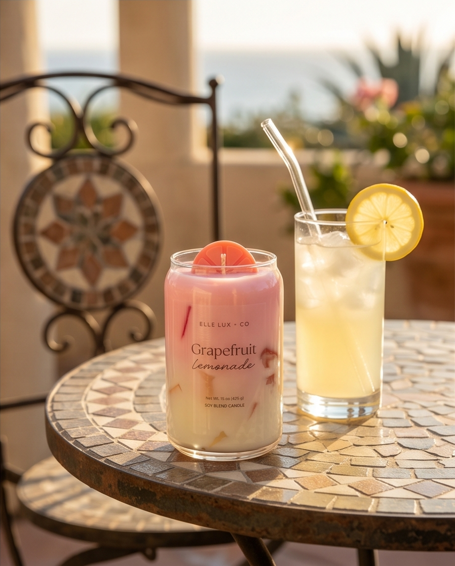 Grapefruit Lemonade Candle | Citrus Drink Inspired Candle