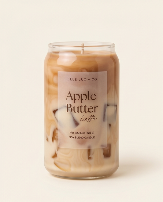 Apple Butter Latte Candle | Cozy Fall Coffee Candle