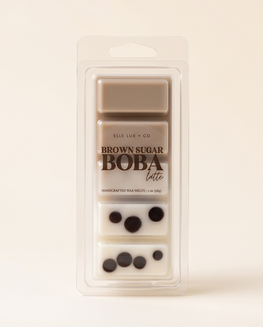 Brown Sugar Boba Latte Wax Melts | Milk Tea Wax Melts