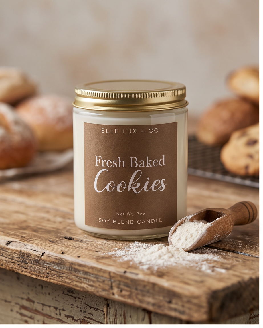 Fresh Baked Cookies Candle | Warm Cookie Scent | 7 oz