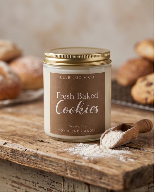 Fresh Baked Cookies Candle | Warm Cookie Scent | 7 oz