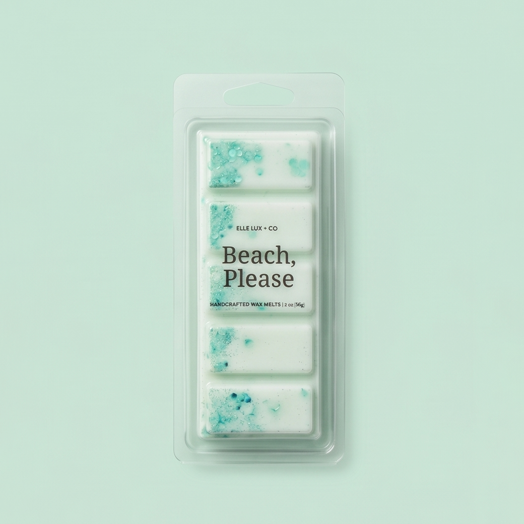 Beach, Please Wax Melt Bar – Salty Ocean Coastal Scent