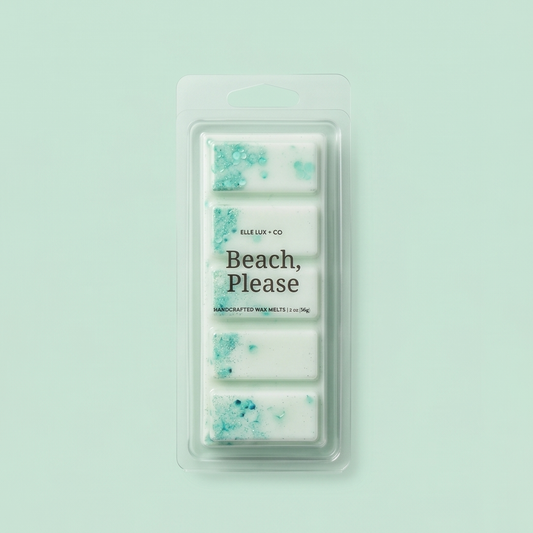 Beach, Please Wax Melt Bar – Salty Ocean Coastal Scent