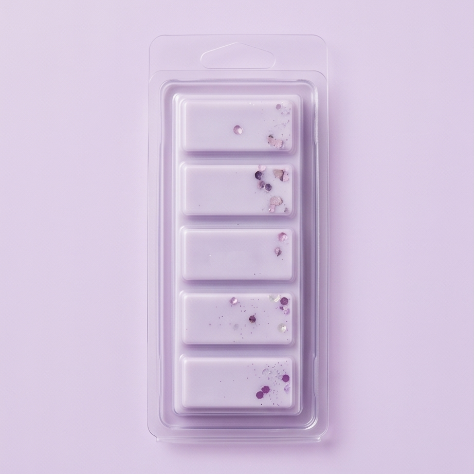 Lavender cedar musk wax melt bar, calming handmade 2 oz soy blend wax melts