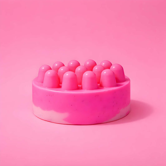 Dragonfruit Hibiscus Soap | Tropical Floral Massage Bar Soap