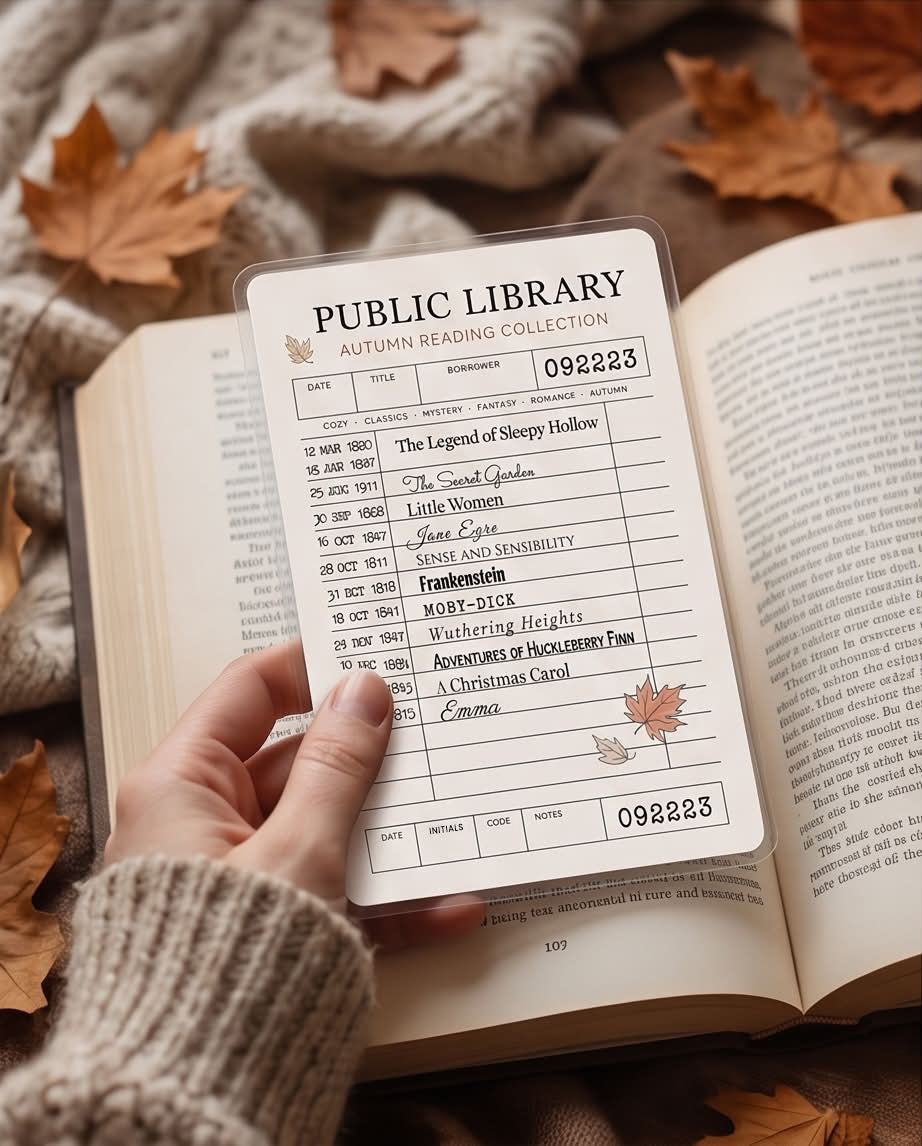 autumn bookmark