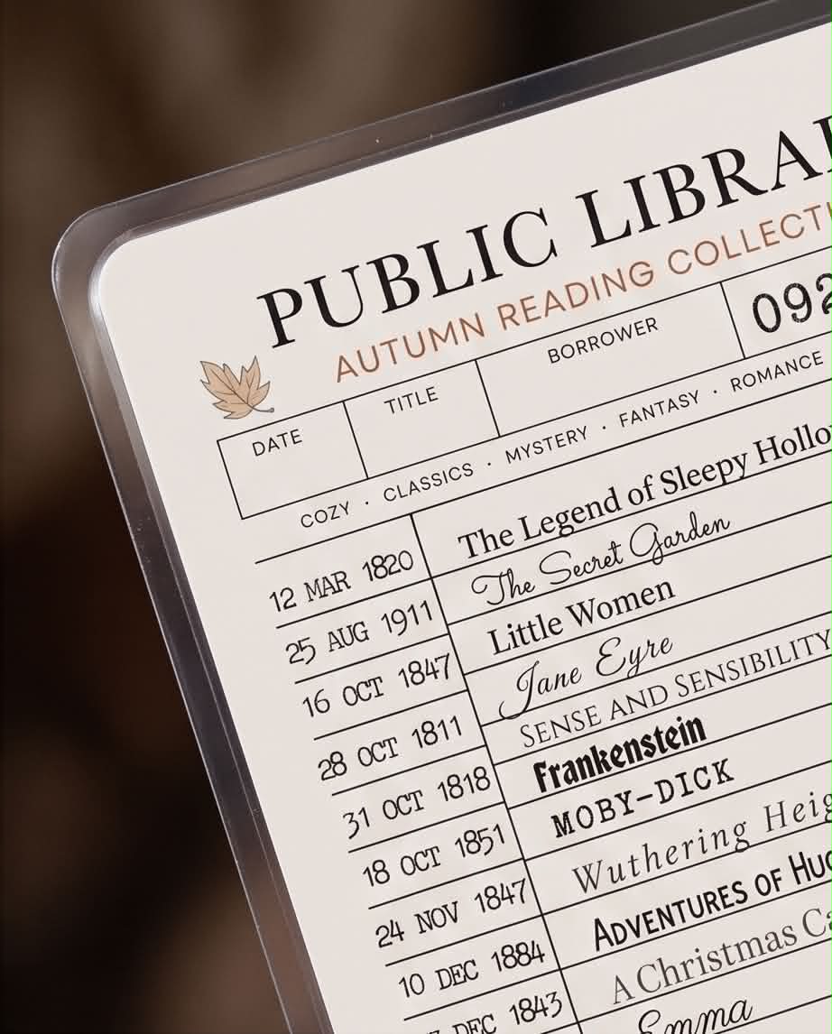 close up of bookmark