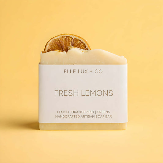 Fresh Lemon Soap | Citrus Cold Process Soap