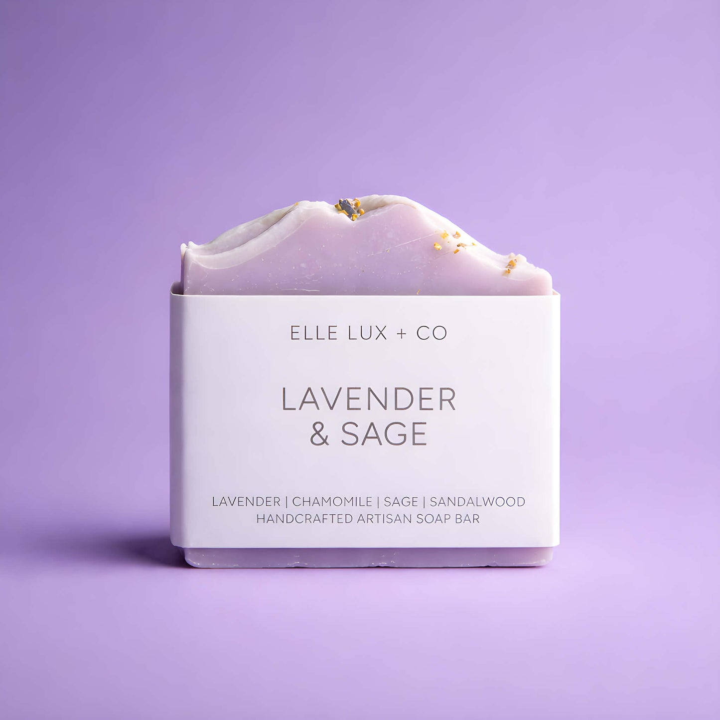 Lavender & Sage Soap | Herbal Floral Cold Process Soap