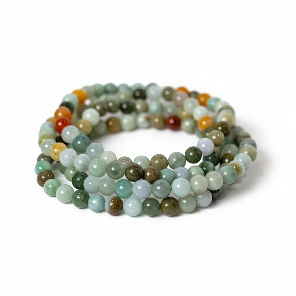 Multi Color Jade Bracelet