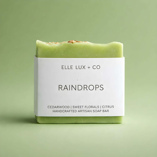 Raindrops Soap | Fresh Clean Scent Cold Process Soap