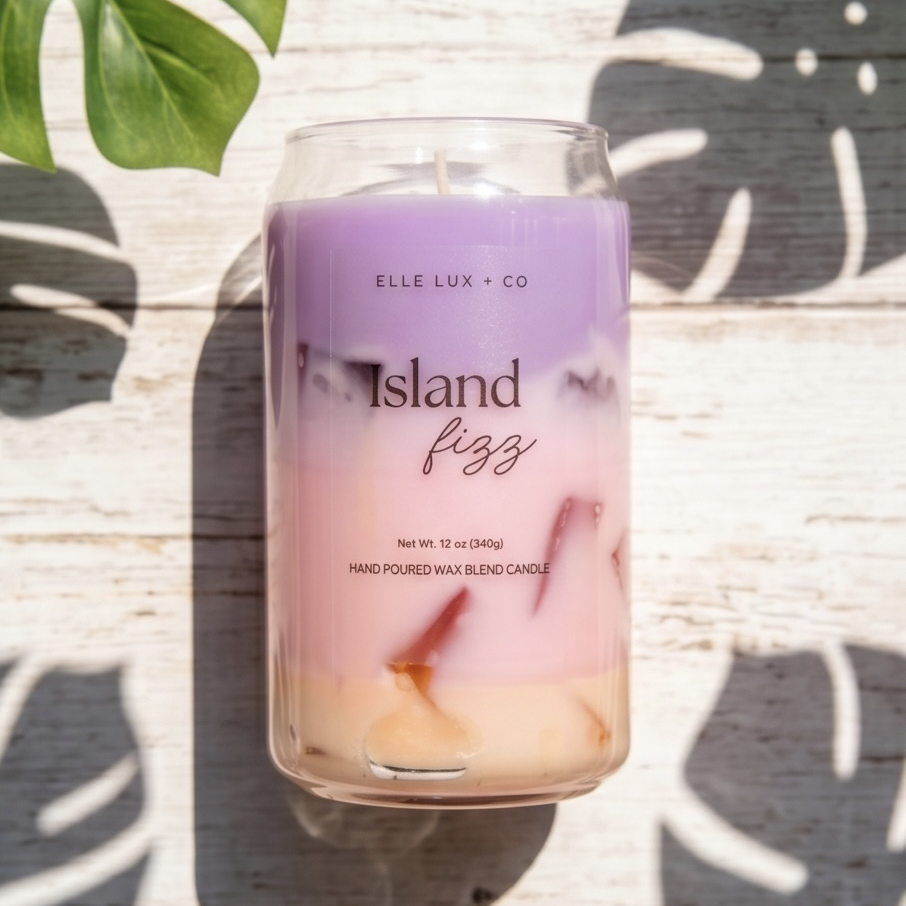 Island Fizz Candle – Tropical Citrus Refresher Scent